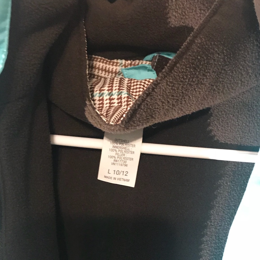 ✨SOLD✨Teal Blue/Brown Snow Jacket With Hood - Picture 7 of 7
